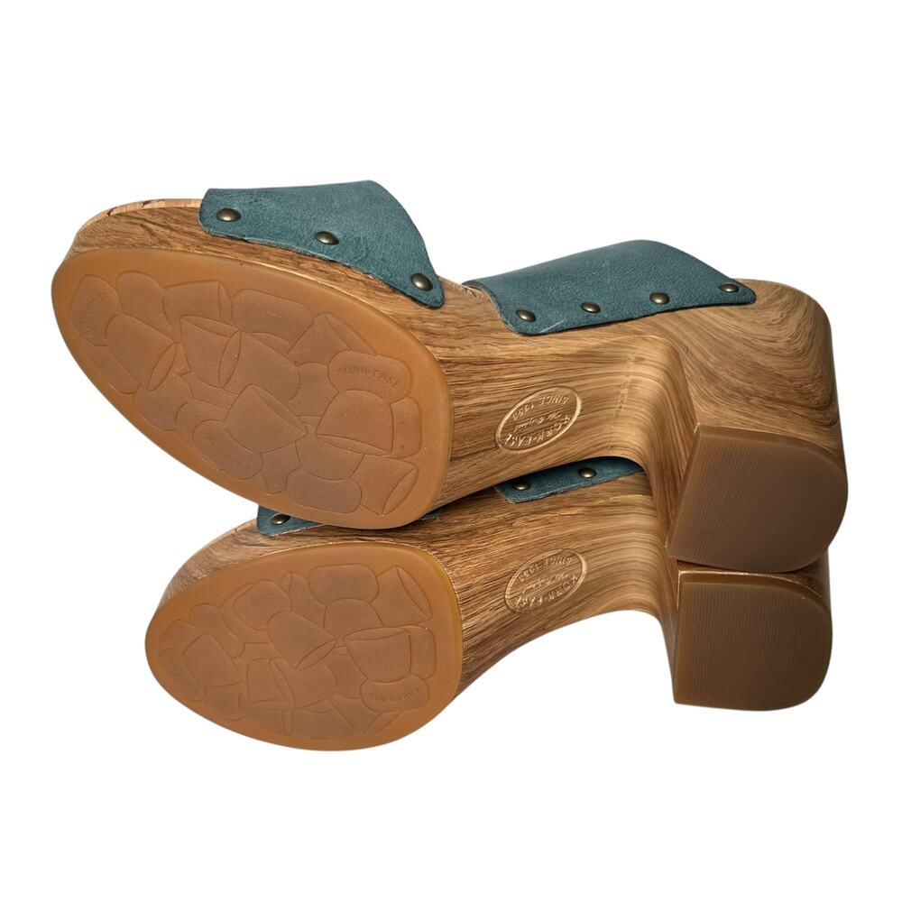 Kork-Ease Darra Leather Platform Clog Heeled Sandals Size 11 - Picture 6 of 12